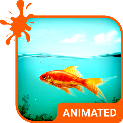 Golden Fish HD Wallpaper Theme logo