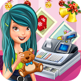 Christmas Toy Store Cash Register : Cashier Girl icon