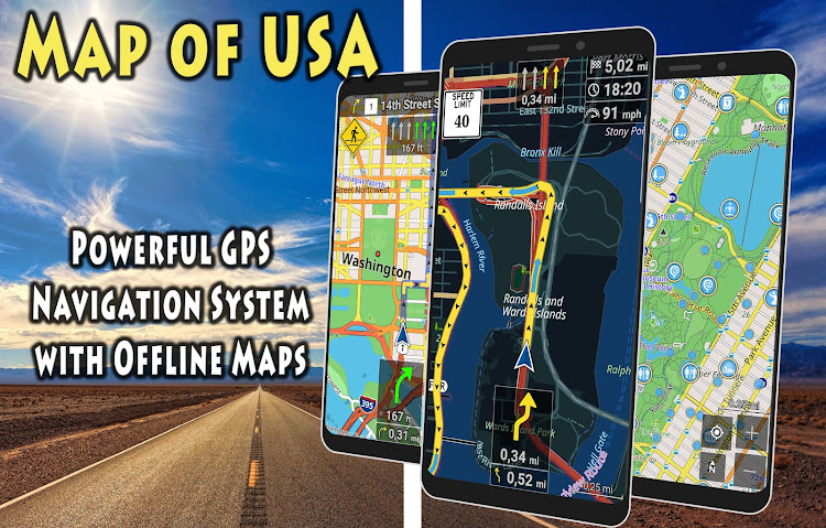 Map of USA - Offline GPS ved COOL for You - (Android Apps) — AppAgg