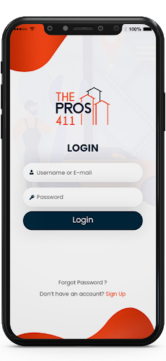Android application The Pros 411 screenshort