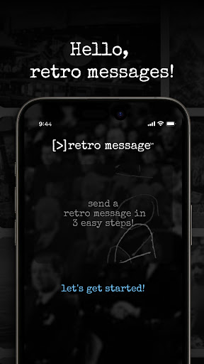 Android application retro message screenshort