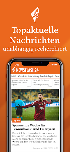 Android application Newsflash24 screenshort