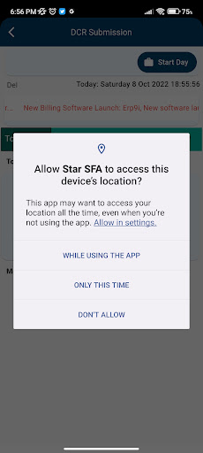 StarSFA Screen 2
