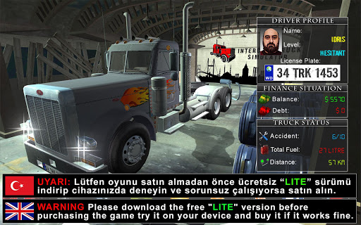 Android application Intercity Truck Simulator screenshort