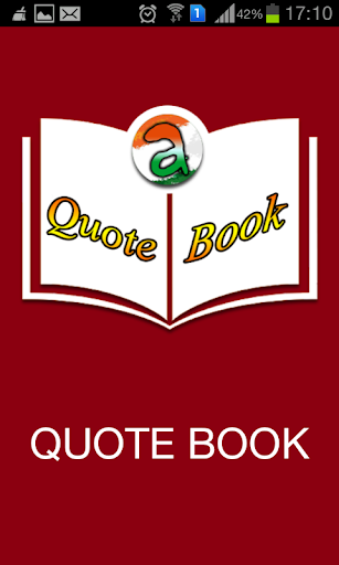 Android application Quote Book screenshort