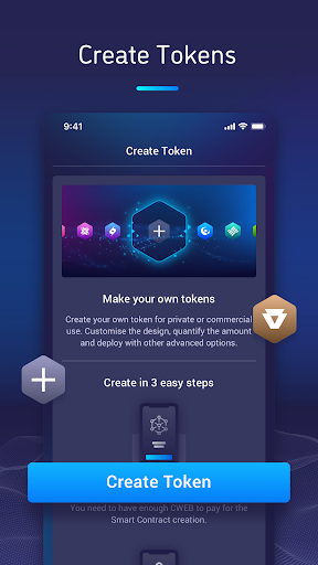 Screenshot of Coinweb Wallet