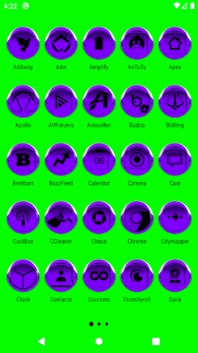 Purple Icon Pack Style 4 Screen 2