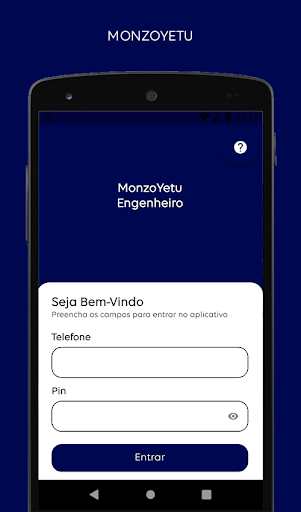 Android application MonzoYetu - Engenheiro screenshort