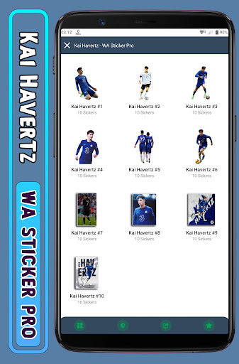 Android application Kai Havertz - WA Sticker Pro screenshort