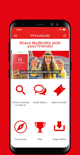 Android application MyWoWo - Audio Guide screenshort