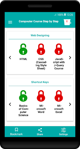 Android application Clear level of computer learni screenshort
