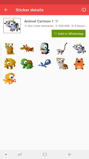 WAStickerApps Kartun Binatang