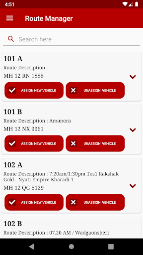 Route Manager - eTechSchoolBus Screen 2