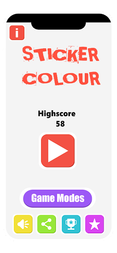 Android application Sticker colour - colour switch screenshort