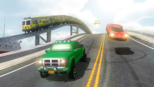 Train Vs Car Racing 2 Player  screenshots 13