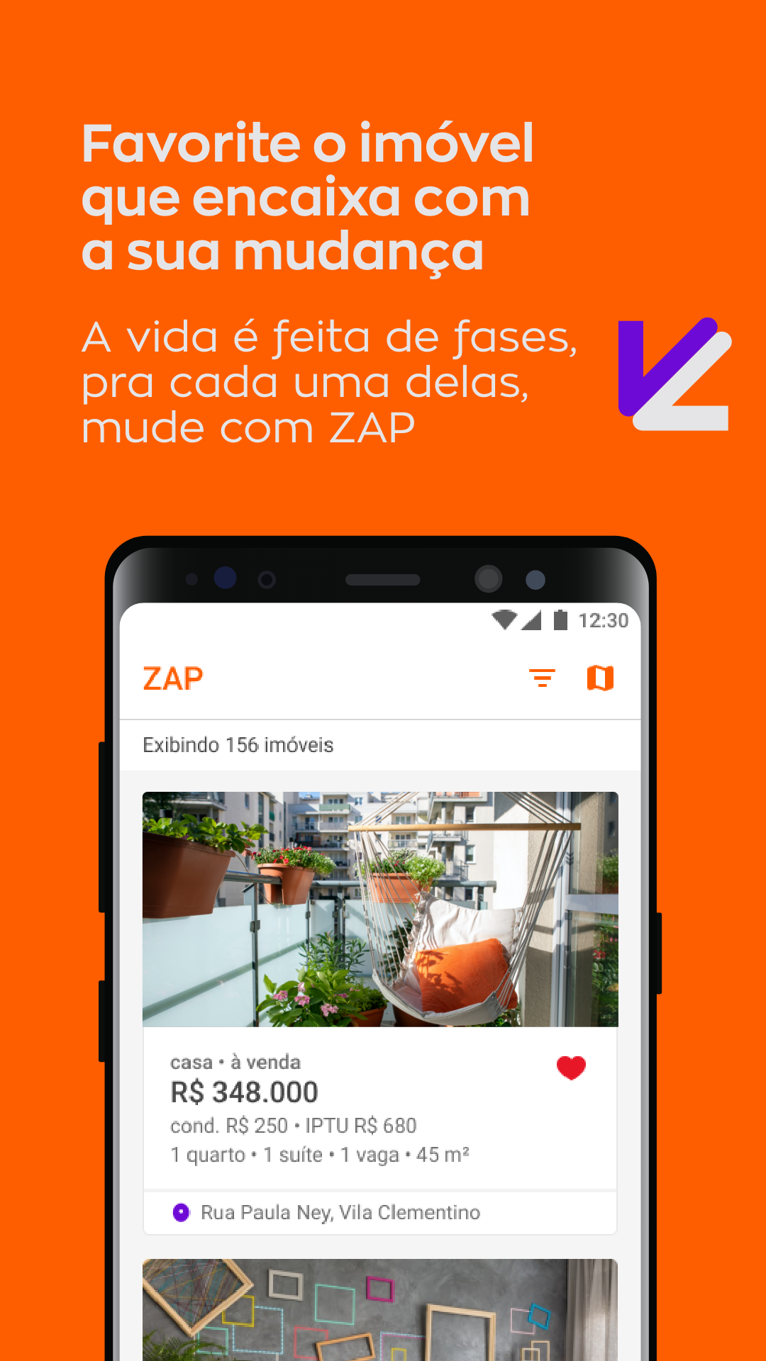 Android application ZAP Aluguel screenshort