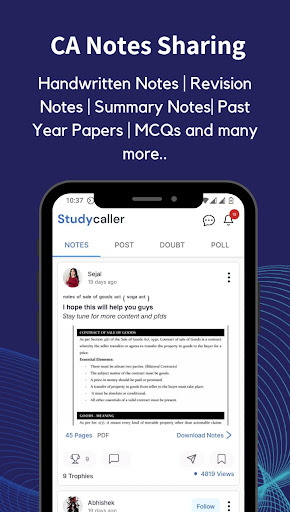 Studycaller Screen 2