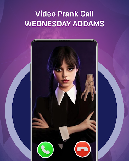 Wednesday Addams Prank Call Screen 2