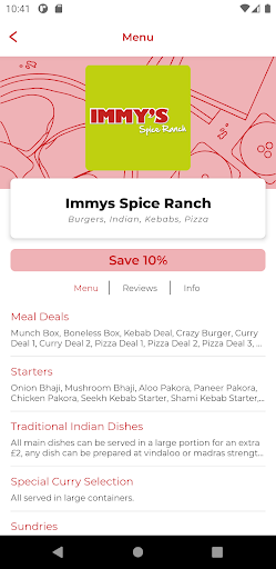 Android application Immys Spice Ranch BD4 screenshort