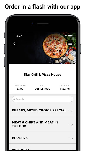 Android application Star Grill, Southampton screenshort