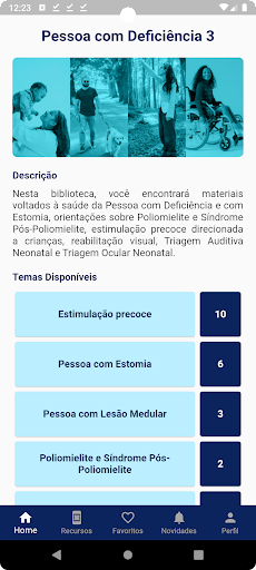 Android application Pessoa com Deficiência 3 screenshort
