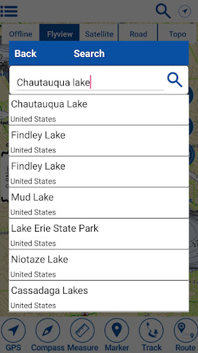 Chautauqua Lake Offline Charts Screen 2