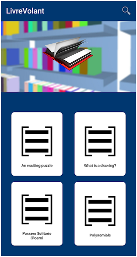 Android application Livre Volant screenshort