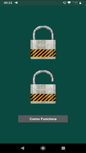 Android application Mensagens criptografadas screenshort