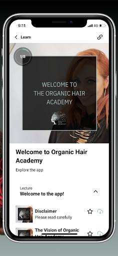 Organic Hair Academy Screen 3