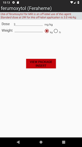 GadCalc Screen 2