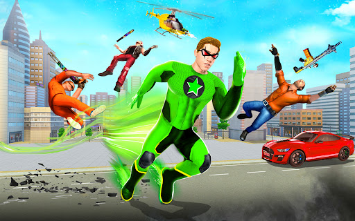 Android application Police Green Sticky Robot Hero screenshort
