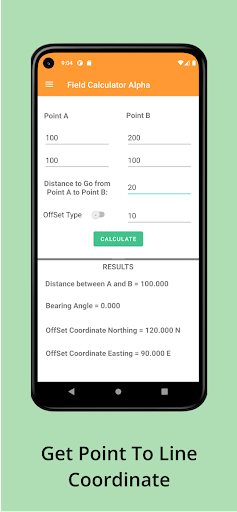 Ind Survey Field Calculator Screen 2