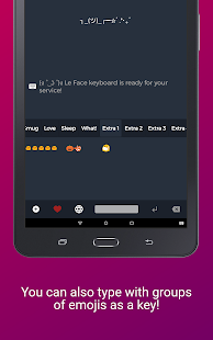 Le Face Keyboard - Custom keys Screenshot