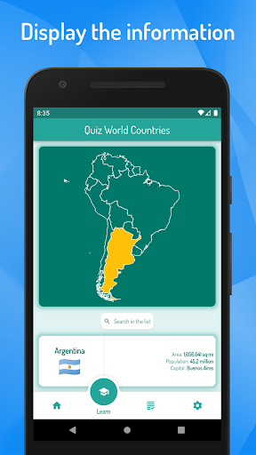 Screenshot of Quiz World Countries & Cities