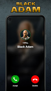 Imágen 4 Black Adam Fake Video Call android