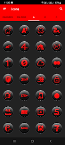 Dx Black Red Icon Pack screenshot