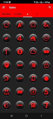 Dx Black Red Icon Pack screenshot 4