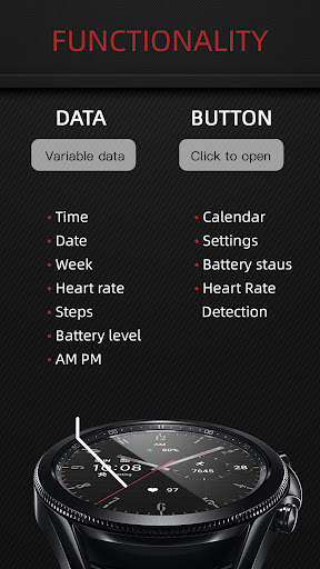 Simple Red For Wear OS Screen 2