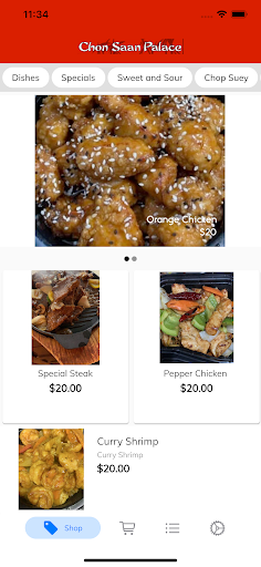 Android application Chon Saan Restaurant screenshort