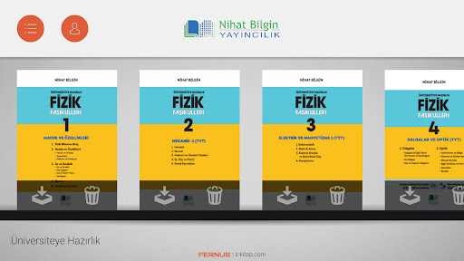 Android application Nihat Bilgin Mobil Kütüphane screenshort