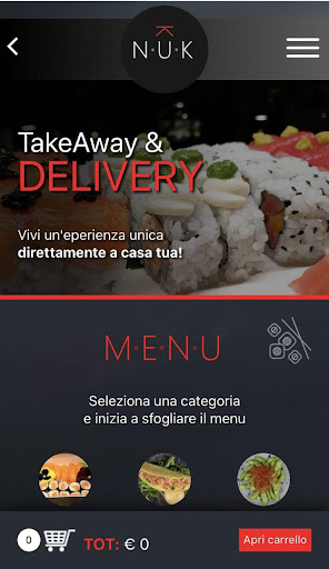 Android application Sushi NUK screenshort