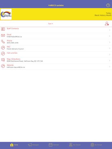 HMBECS updates Screen 3