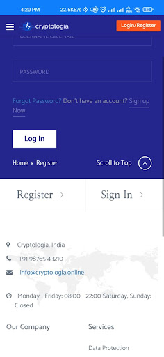 Cryptologia Screen 3