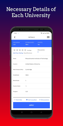 Munzill - Explore Universities Screenshot
