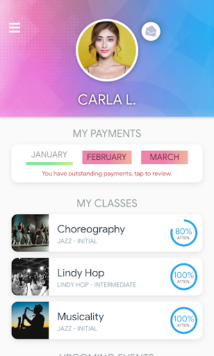 Android application Kydemy: Students and Studios screenshort
