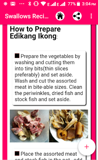 Swallow Foods and Recipes (THE Screenshot 2 - AppWisp.com