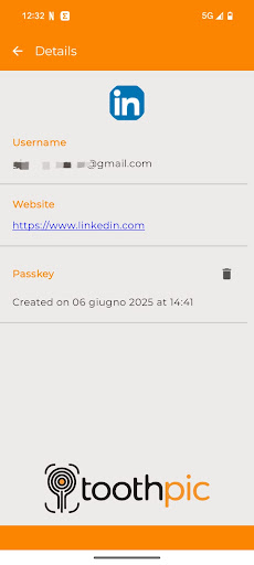 ToothPic Passkey Provider