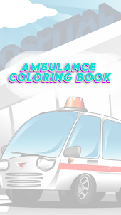 livro de colorir ambulância