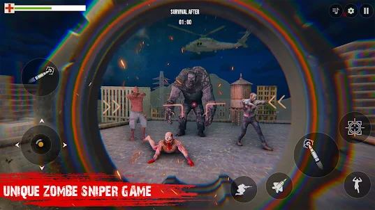 Sniper 3D Zombie: War Shooting