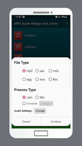 Screenshot of MP3 Audio Merger and Joiner